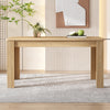 4 Seater Dining Table Wood Rectangle Modern Kitchen Dining Room Furniture, Oak