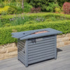Fire Mountain Rectangular Gas Outdoor Fire Pit with Protective Cover
