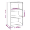 Book Cabinet/Room Divider Black 60x30x103.5 Solid Wood Pine R2P0