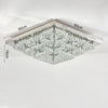 Modern XL Living Room Lamp LED Celling Light Crystal Pendant Chandelier Square