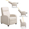 Recliner Chair Adjustable Leather Sofa Living Room Armchair for Home Bedroom
