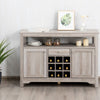 Kitchen Buffet Sideboard Rustic Cupboard Storage Organizer w/Wine Rack