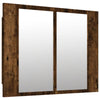 Gecheer Bathroom Mirror Cabinet, Bathroom Storage Shelf with Mirror and W6T6