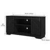 Sliding Barn Door Sideboard Storage Cabinet Coffee Bar TV Stand Farmhouse Style