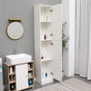 190cm Modern High Gloss Tall Bathroom Cabinet Storage Cupboard Furniture Home UK