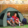 2-Person Tent Cot Folding Camp Tent Outdoor Hiking Bed Air Mattress Sleeping Bag