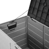 LARGE PLASTIC GARDEN PATIO STORAGE DECK BOX CHEST LID CONTAINER WATERPROOF SHED