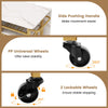 3 Piece Dining Table Set Extendable Kitchen Table Folding Breakfast Table