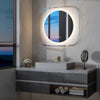 LUVODI 800x700mm LED Bathroom Mirror Dimmable Enhanced Antifog IP65 Glass Framed
