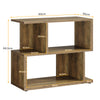Tribesigns Narrow Console Table, 2 Tier Storage End Side Table, 80x30x65 cm
