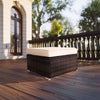 Patio Rattan Ottomans, All-Weather Rattan Wicker Multipurpose Outdoor Furniture