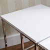 Modern Nesting Table Set of 3 Living Room White High Gloss Wood Coffee End Table