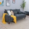 Panana Linen Fabric 2 & 3 Seater Sofa Couch with Wood Legs 3 Colours