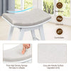 Make-Up Stool Dressing Chair with Curved Seat Cushion Wooden Desk Stool