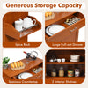 Kitchen Island Cart Rolling Storage Trolley Cart Kitchen Serving Utility Trolley
