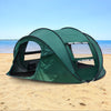 3-4 Man Waterproof Pop up Camping Tent Hiking Outdoor Tent 2 window 2 door floor