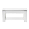Coffee Table With Lift Up Tabletop & Hidden Storage Space White Home Modern New