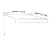 Patio Canopy Awning Shelter 4x3M Retractable Party Rain Cover Snow Protection