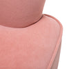 Upholstered Plush Velvet Armchair Single Sofa Oyster Wingback Chair Lounge Seat