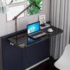 Wall Mounted Floating Folding Table Drop Leaf Storage Shelf Laptop Writing Desk