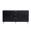 Dusk Evie Black & Gold Effect Sideboard with Drawers RRP £599