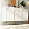 Cabinet Chest of Drawers with Adjustable Shelf Home Storage Cupboard White