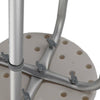 Non-slip Adjustable Round Bath and Shower Stool Seat Chair Lightweight Aluminium