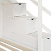 Kids Bunk Beds Double Pine Wooden Bunk Beds With Slide 3FT Single Size Bed Frame