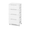 Freestanding Storage Organizer Wooden Bathroom Floor Cabinet-Grey