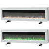 60" LED Fireplace Electric Fire Remote 9 Color Free Stand/Insert to Wall/Mounted