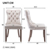 2 / 4 /6 Pcs Velvet Dining Chairs with Wooden Legs for Home Dining Room Kitchen