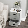 3 Drawer Wooden Bedroom Bedside Cabinet Furniture Storage Nightstand Side Table