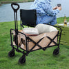 Heavy Duty Foldable Camping Outdoor Garden Trolley Cart Wagon Truck Wheelbarrow