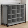 4 Tier 16 Cube Storage Shelf Cabinet Bookcase Display Shelves Organiser Shelving
