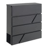 Letter Post Mail Box Metal Wall Door Gate Fence Garden Home House Lockable