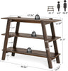 105cm Entryway Console Table, 3-Tier Wooden Narrow Sofa Table for Living Room