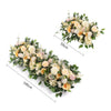 Wedding Artificial Rose Flower Row Arch Floral Ornament Background Arrangement