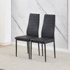 2/4/6 Dining Chairs Side Chairs High Back Velvet/Faux Leather Padded Seat Home