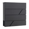 Letter Post Mail Box Metal Wall Door Gate Fence Garden Home House Lockable