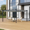 13FT Aluminum Pergola Awning Gazebo Outdoor Canopy Furniture Barbecue Shelter
