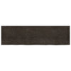 Wall Shelf Dark Grey 220x60x4 Treated Solid Wood Oak G7D3