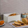 Large Bread Bin with Bamboo Lid Chopping Board Kitchen Storage Loaf Container