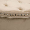 Velvet Storage Ottoman Footrest Bench Stool Box Seat Pouffe Chair Chest Bedroom