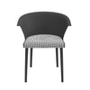4pcs Dining Chairs Contemporary Lounge Dining Home Office Plastic Reception Seat
