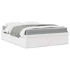 Bed with White 160x200 Solid Wood Pine I7P8