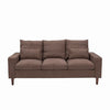 Panana Linen Fabric 2 & 3 Seater Sofa Couch with Wood Legs 3 Colours