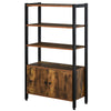 Multifunctional Bookshelf Storage Cabinet Bookcase w/ Shelves & Cupboard