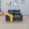Panana 2 Seats Loveseat Couch Sofa Ottoman Upholstered Furniture for Small Space
