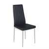 Set of 4/6 Diamond Dining Chairs Metal Legs High Back Seat Dining Room Furniture
