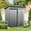 5 x 3ft Garden Storage Shed Sliding Door Sloped Roof Outdoor Tool Lockable House